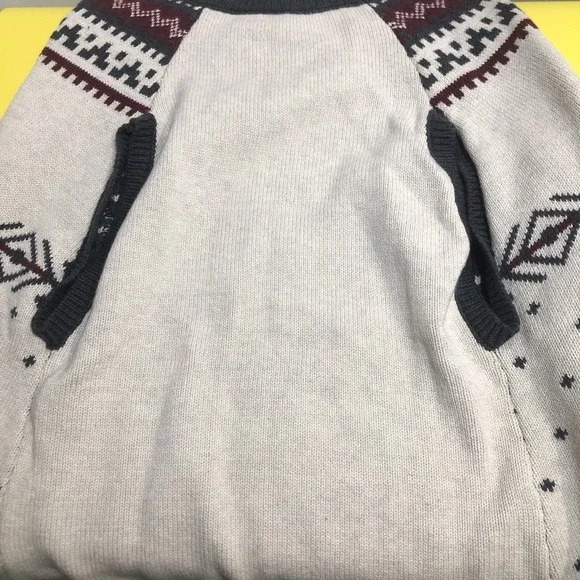 NWT Lands' End Animal Family Holiday Sweater Cream Size XL - Picture 4 of 6